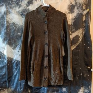 Michael Kors Button Up Sweater Wool Blend